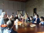 De kinderen zijn onder de indruk
